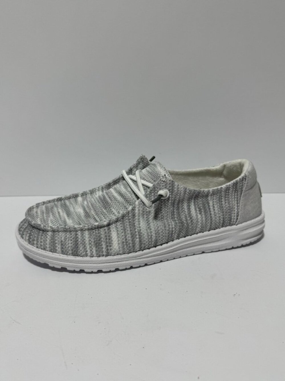Hey Dude Womens Wendy Sox Loafer Gray, Size 10